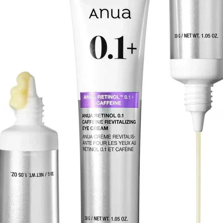 Anua - Retinol 0.1 Caffeine Revitalizing Eye Cream (İnce Çizgi Önleyici Retinol ve Kafeinli Göz Kremi) 30g